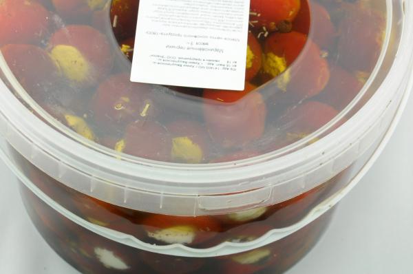 Македонские маринованные перчики черри фаршированные сливочным сыром 1,                       8 кг чистого веса — фото 4